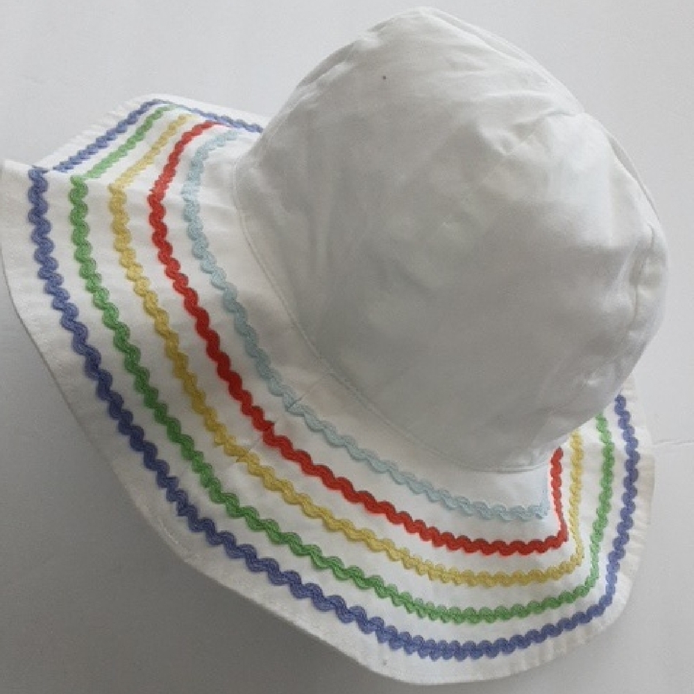 Colorful Striped Bucket Sun Hat